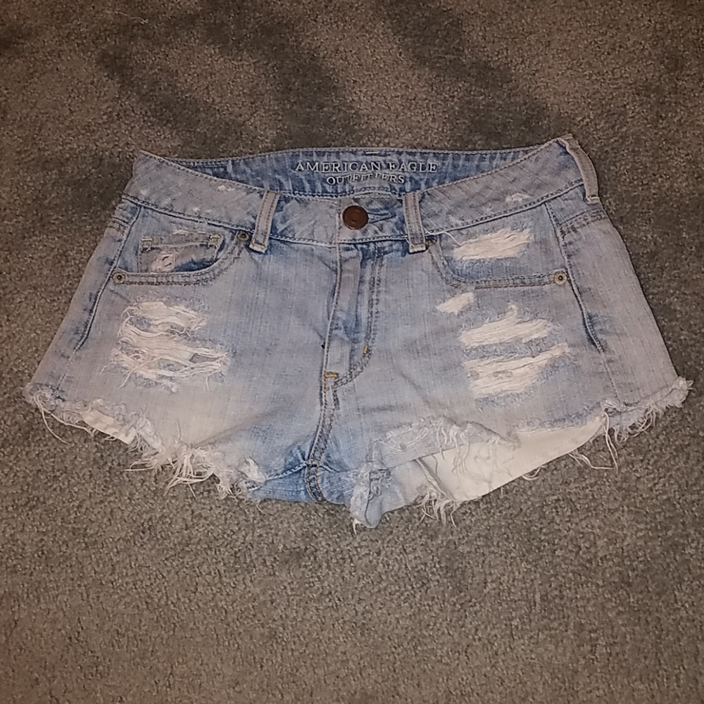 American Eagle Jean Distressed Shorts